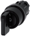 SIEMENS 3SU1000-4HM01-0AA0 Key-operated switch O.M.R, 22 mm, round, plastic, black, key removal O