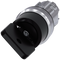 SIEMENS 3SU1050-4HF01-0AA0 Key-operated switch O.M.R, 22 mm, round, metal, high gloss, black, key removal O