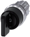 SIEMENS 3SU1050-4HL11-0AA0 Key-operated switch O.M.R, 22 mm round metal high gloss black key removal I+O+II
