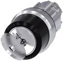 SIEMENS 3SU1050-4CC01-0AA0 Key-operated switch RONIS, 22 mm, round, metal, high gloss, key removal O