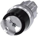 SIEMENS 3SU1050-4CF01-0AA0 Key-operated switch RONIS, 22 mm, round, metal, high gloss, key removal O