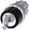 SIEMENS 3SU1050-4CM01-0AA0 Key-operated switch RONIS, 22 mm, round, metal, high gloss, key removal O