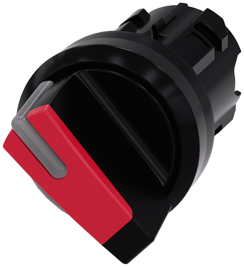 SIEMENS 3SU1002-2BF20-0AA0 Toggle switch, illuminable, 22 mm, round, plastic, red