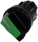 SIEMENS 3SU1002-2BF40-0AA0 Toggle switch, illuminable, 22 mm, round, plastic, green