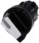 SIEMENS 3SU1002-2BF60-0AA0 Toggle switch, illuminable, 22 mm, round, plastic, black, white