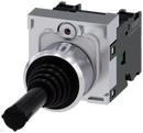 SIEMENS 3SU1150-7AA88-1NA0 Coordinate switch, 22 mm, round, metal high gloss, black, horizontal latching