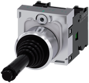 SIEMENS 3SU1150-7BC88-1NA0 Coordinate switch, 22 mm, round, metal, high gloss, black, 1 NO, 1 NO