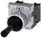 SIEMENS 3SU1150-7BA88-1NA0 Coordinate switch, 22 mm, round, metal high gloss, black, horizontal latching
