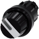 SIEMENS 3SU1002-2AF60-0AA0 Toggle switch, illuminable, 22 mm, round, plastic, black, white