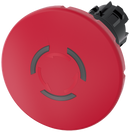 SIEMENS 3SU1001-1JB20-0AA0 Emergency stop mushroom pushbutton, illuminated, 22 mm, round, plastic, red, 60 mm