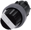 SIEMENS 3SU1030-2AS60-0AA0 Toggle switch, illuminable, 22 mm, round, plastic with metal front ring, white