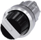 SIEMENS 3SU1050-2AS60-0AA0 Toggle switch, 22 mm, round, metal, high gloss, white, rotary knob
