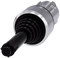 SIEMENS 3SU1050-7BE88-0AA0 Coordinate switch, 22 mm, round, metal high gloss, black, latching