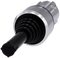 SIEMENS 3SU1050-7AE88-0AA0 Coordinate switch, 22 mm, round, metal high gloss, black, latching