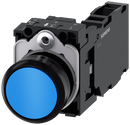 SIEMENS 3SU1100-0AB50-1FA0 Pushbutton, 22 mm, round, plastic, blue, button, 1 NO + 1 NC
