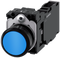 SIEMENS 3SU1100-0AB50-1FA0 Pushbutton, 22 mm, round, plastic, blue, button, 1 NO + 1 NC