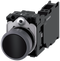 SIEMENS 3SU1130-0AB10-3FA0 Pushbutton, 22 mm, round, metal front ring, black, button, 1 NO + 1 NC
