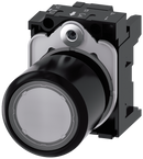 SIEMENS 3SU1201-0EB70-0AA0 Pushbutton, illuminated, 22 mm, round, plastic, clear, button