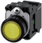 SIEMENS 3SU1102-0AB30-3BA0 Pushbutton, illuminated, 22 mm, round, plastic, yellow, 1 NO, 24 V AC/DC