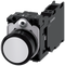 SIEMENS 3SU1100-0AB60-3FA0 Pushbutton, 22 mm, round, plastic, white, button, 1 NO + 1 NC