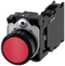 SIEMENS 3SU1100-0AB20-3FA0 Pushbutton, 22 mm, round, plastic, red, button, 1 NO + 1 NC