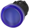SIEMENS 3SU1001-6AA50-0AA0 Indicator light, 22 mm, round, plastic, blue, lens, smooth