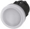 SIEMENS 3SU1001-6AA60-0AA0 Indicator light, 22 mm, round, plastic, white, lens, smooth