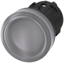 SIEMENS 3SU1001-6AA70-0AA0 Indicator light, 22 mm, round, plastic, clear, lens, smooth