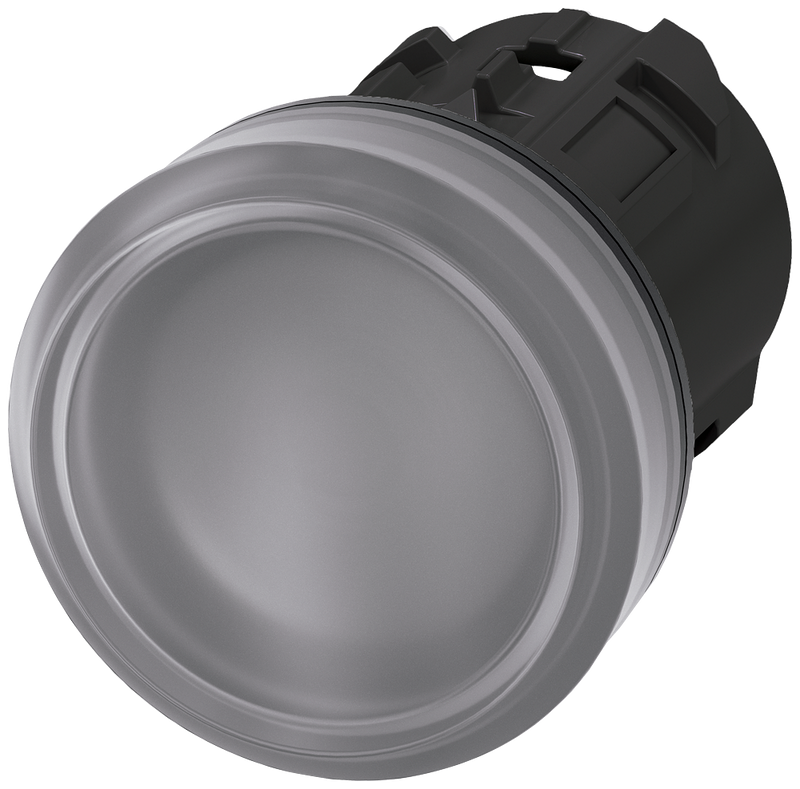 SIEMENS 3SU1001-6AA70-0AA0 Indicator light, 22 mm, round, plastic, clear, lens, smooth