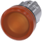 SIEMENS 3SU1051-6AA00-0AA0 Indicator light, 22 mm, round, metal, high gloss, amber, lens, smooth