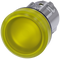 SIEMENS 3SU1051-6AA30-0AA0 Indicator light, 22 mm, round, metal, high gloss, yellow, lens, smooth