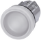 SIEMENS 3SU1051-6AA60-0AA0 Indicator light, 22 mm, round, metal, high gloss, white, lens, smooth
