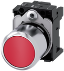 SIEMENS 3SU1250-0EB20-0AA0 Pushbutton, 22 mm, round, metal, high gloss, red, button