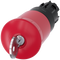 SIEMENS 3SU1000-1HK20-0AA0 Emergency stop mushroom pushbutton, 22 mm, round, plastic, red, with lock BKS