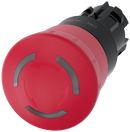 SIEMENS 3SU1001-1HB20-0AA0 Emergency stop mushroom pushbutton, illuminated, 22 mm, round, plastic, red, 40 mm