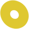 SIEMENS 3SU1900-0BC31-0AA0 Backing plate for emergency stop mushroom pushbutton, yellow, external d. 75 mm, inside d. 23 mm