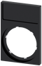 Siemens 3SU1900-0AN10-0AA0 Label holder, 22mm, frame rectangular at the bottom, black, for labeling plate 12.5 mm x 27 mm, for gluing