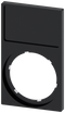 SIEMENS 3SU1900-0AP10-0AA0 Label holder, square frame at the bottom, black, for labeling plate 17.5x 27 mm