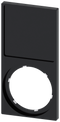 SIEMENS 3SU1900-0AQ10-0AA0 Label holder, square frame at the bottom, black, for labeling plate 27x 27 mm