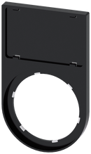 SIEMENS 3SU1900-0AS10-0AA0 Label holder, flat, rounded, black, for labeling plate 17.5x 27 mm
