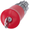 SIEMENS 3SU1050-1HK20-0AA0 Emergency stop mushroom pushbutton, 22 mm, round, metal, high gloss, red, with BKS lock