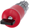 SIEMENS 3SU1050-1HU20-0AA0 Emergency stop mushroom pushbutton, 22 mm, round, metal, shiny, red, with Siemens lock