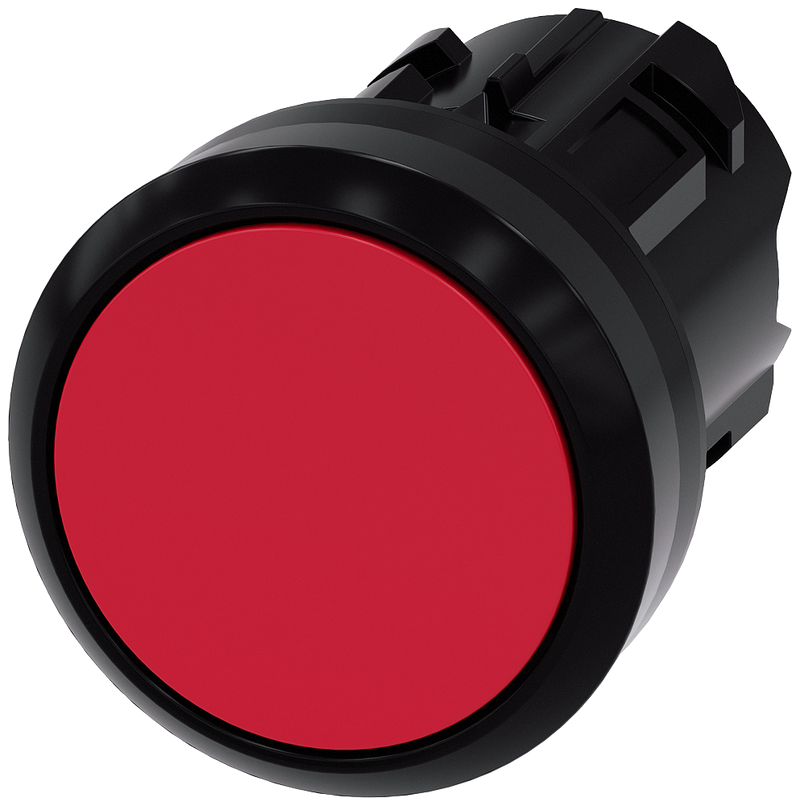 SIEMENS 3SU1000-0AB20-0AA0 Pushbutton, 22 mm, round, plastic, red, button
