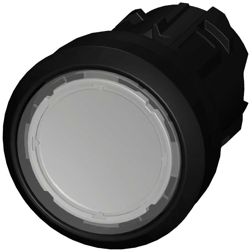 SIEMENS 3SU1000-0AB70-0AA0 Pushbutton, 22 mm, round, plastic, clear, button