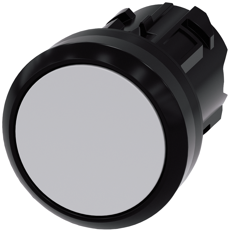 SIEMENS 3SU1000-0AB80-0AA0 Pushbutton, 22 mm, round, plastic, gray, button