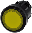 SIEMENS 3SU1001-0AA30-0AA0 Pushbutton, illuminated, 22 mm, round, plastic, yellow, button