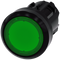 SIEMENS 3SU1001-0AA40-0AA0 Pushbutton, illuminated, 22 mm, round, plastic, green, button