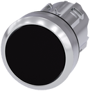SIEMENS 3SU1050-0AA10-0AA0 Pushbutton, 22 mm, round, metal, high gloss, black, button