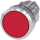 SIEMENS 3SU1050-0AB20-0AA0 Pushbutton, 22 mm, round, metal, high gloss, red, button