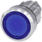SIEMENS 3SU1051-0AA50-0AA0 Pushbutton, illuminated, 22 mm, round, metal, high gloss, blue, button